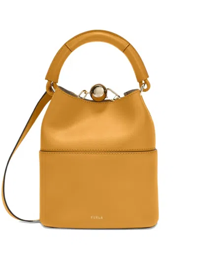 Furla Mini Sfera Leather Bucket Bag