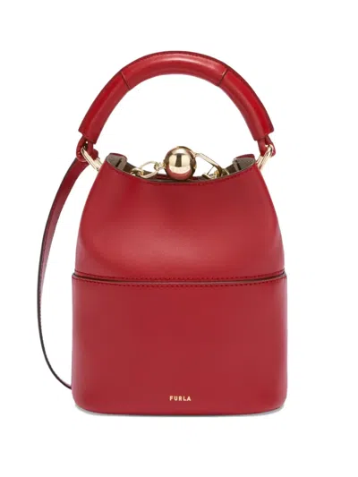 Furla Mini Sfera Top-handle Bag In Red