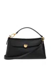 Furla Mini Sfera Turnlock Leather Tote Bag In Black