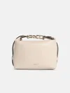 Furla Mini 'tonie' Ivory Leather Shoulder Bag In White