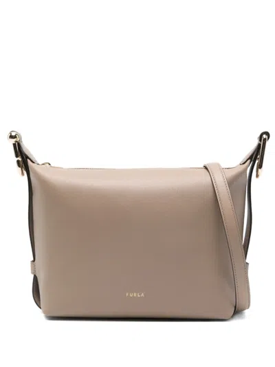 Furla Mini Tonie Shoulder Bag In Brown