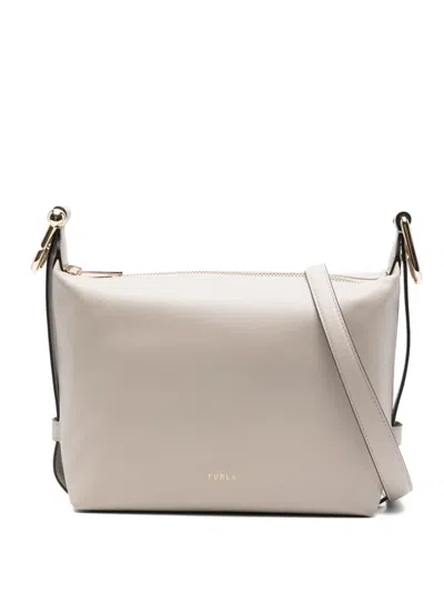 Furla Mini Tonie Shoulder Bag In Neutral