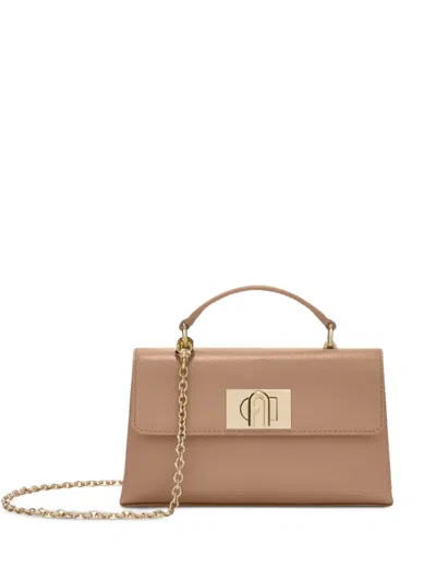 Furla Mini Top-handle Crossbody Bag In Brown