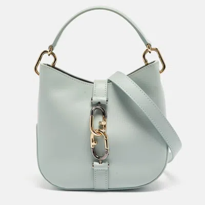 Pre-owned Furla Mint Green Leather Sirena Hobo