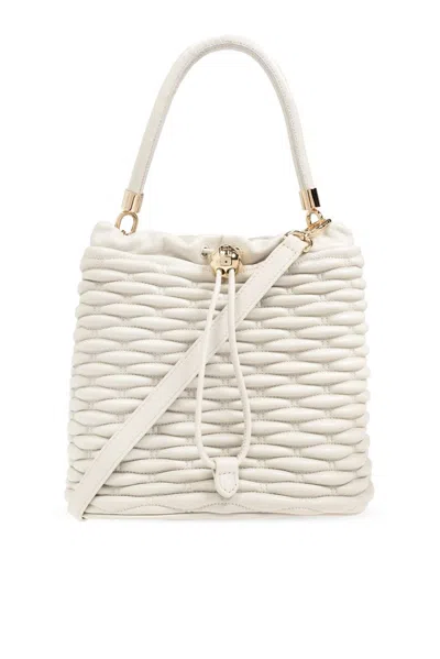 Furla Mionido Mini Bucket Bag In White