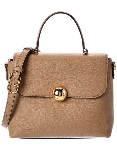 Furla Moonlight Leather Top Handle Bag In Brown
