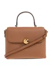 Furla Moonlight Leather Tote Bag In Brown