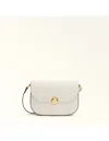 Furla Moonlight S Crossbody Bag In Cream Leather In Yellow