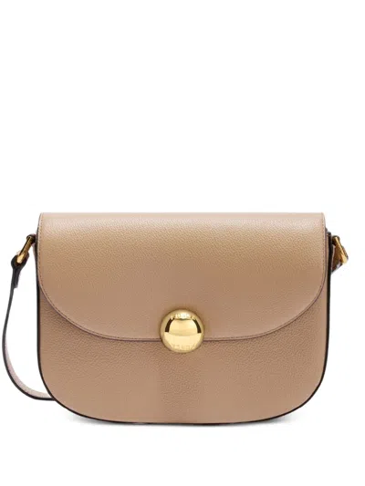 Furla Moonlight S Leather Shoulder Bag In Neutral