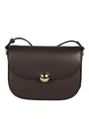 Furla Moonlight S Chocolate Crossbody Bag In Black