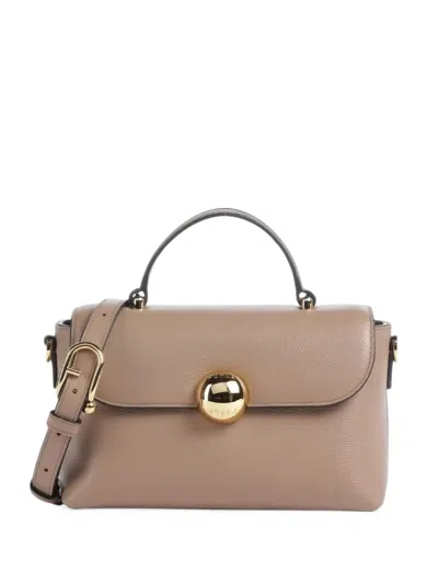 Furla Moonlight Tote Bag In Brown