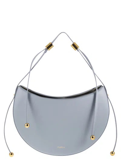 Furla Moonstone Shoulder Bag M In Gray