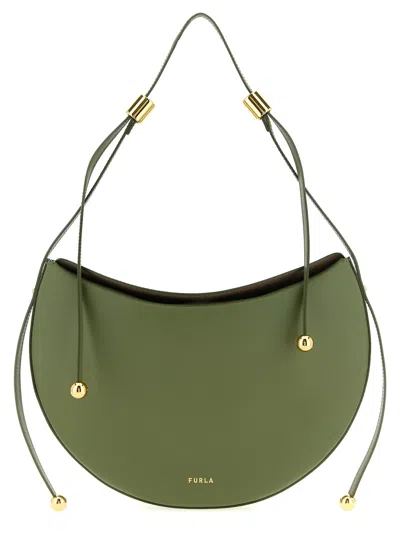 Furla Moonstone Small Shoulder Bag In Green