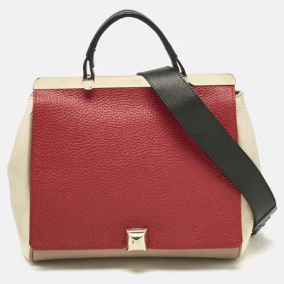 Pre-owned Furla Multicolor Leather Medium Cortina Top Handle Bag