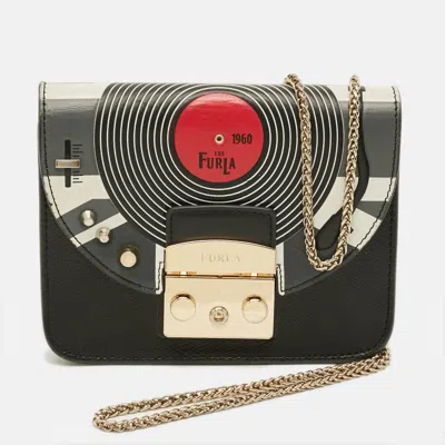 Pre-owned Furla Multicolor Leather Mini Music Theme Metropolis Crossbody Bag