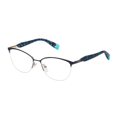 Furla Multicolor Metal Frames In Burgundy