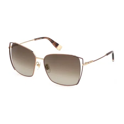 Furla Multicolor Metal Sunglasses In Gray
