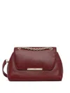 Furla Nadia Leather Crossbody Bag In Burgundy