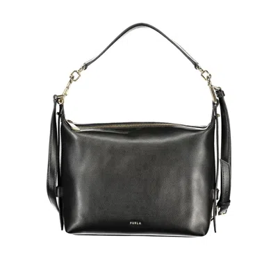 Furla Nero Leather Women Bag In Black