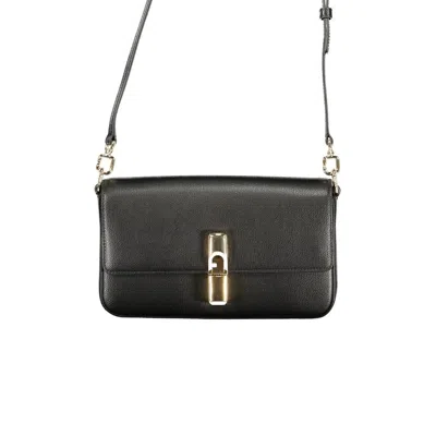 Furla Nero Leather Women Handbag In Black