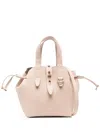 Furla Net Leather Tote Bag In Pink
