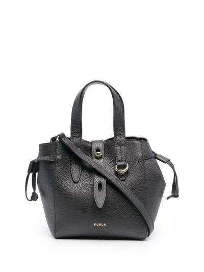 Furla Net Mini Tote Bags In Black