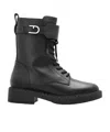 Furla New Legacy Lace-up Ankle Boots In Black