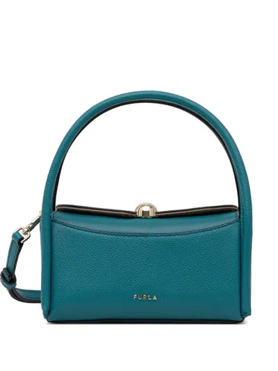 Furla Nicole Top Handle Structured Satchel In Blue