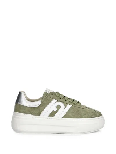 Furla Nuage Platform Low-top Sneakers In Green