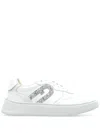 Furla Logo-embellished Sneakers In Nude & Neutrals