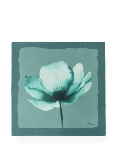Furla Nuvola Carré Scarf In Green