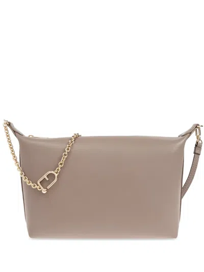 Furla Nuvola Cross Body Bag In Braun