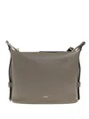 Furla Nuvola Leather Shoulder Bag In Gray