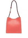Furla Nuvola Leather Shoulder Bag In Orange