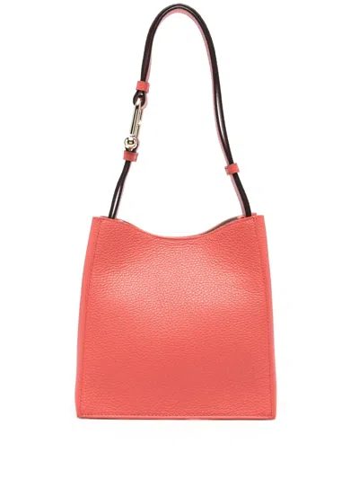 Furla Nuvola Leather Shoulder Bag In Orange