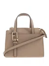 Furla Nuvola Leather Tote Bag In Neutral