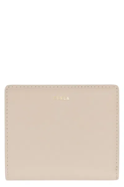 Furla Nuvola Leather Wallet In Neutral