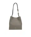 Furla Nuvola Logo Printed Mini Bucket Bag In Gray