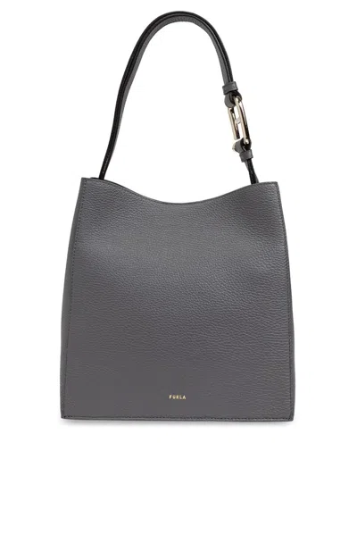 Furla Small Nuvola Shoulder Bag In Grey