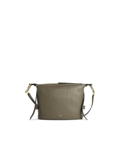 Furla 'nuvola M' 'sage' Lear Bag In Green