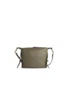 Furla Nuvola Leather Shoulder Bag In Gray