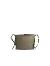 Furla Nuvola Leather Shoulder Bag In Gray