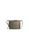 Furla Nuvola Leather Shoulder Bag In Gray