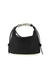 Furla Tonie Mini Shoulder Bag In Black Leather In Black