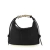 Furla Tonie Mini Shoulder Bag In Black Leather In Black