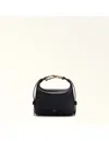 Furla Nuvola Mini Leather Handbag In Black