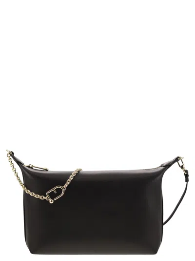 Furla Nuvola Mini Shoulder Bag In Black