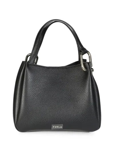 Furla Nuvola Mini Tote Bag In Black