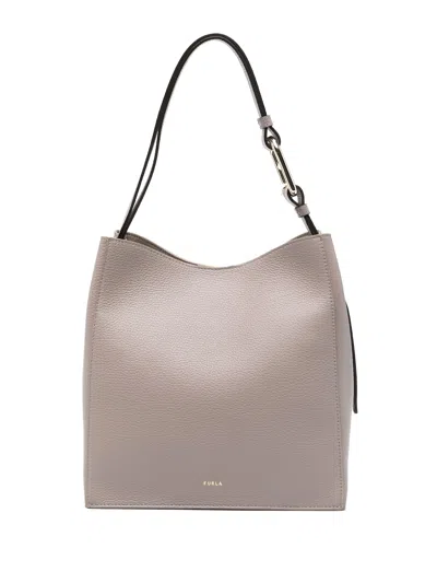 Furla Nuvola S Shoulder Bag In S Stucco Gray