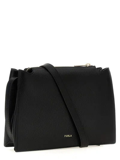 Furla Cloud S Crossbody Bag In Black